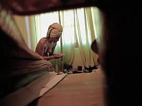 Spy cam solo girl spied dressing after the shower