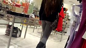 amazing gray leggings booty