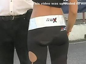 Hostess with the nicest pair of boobs