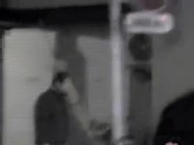 Pretty schoolgirl naughtily sharked in the street