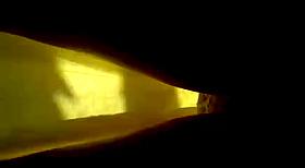 Short yellow dress and fantastic panties