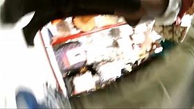 upskirt sous la jupe botte et collant