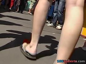 Touch and go upskirt