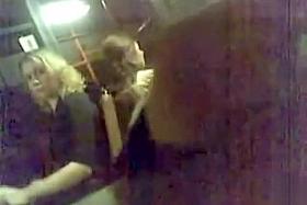 College girl watches guy masturbate on the bus