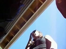 Irresistible bottom caught on an upskirt video