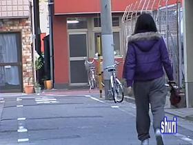 Stirring sharking scene of hot nerdy chick being completely exposed