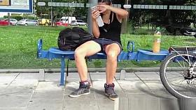 Shorts pussy upskirt