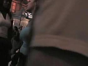 busty candid bra line