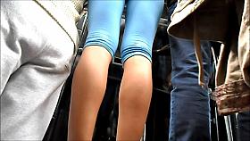 Ninfeta deliciosa de legging blue