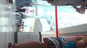 Upskirt at the food court