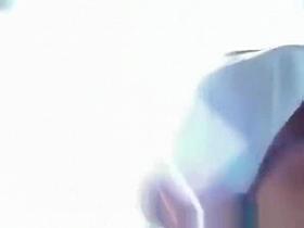 Sexy shaved pussy under skirt