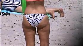 candid milf fat beach booty spy 55