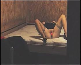 Spying my mom through window caught her masturbating