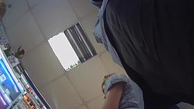 Such a beautiful and soft booty is seen up the skirt B230