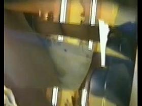 Upskirt Teen Store Assistant Cleaning