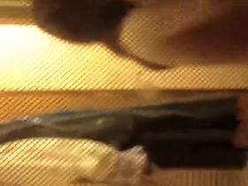 Woman spied trough window in bathroom