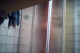 Young sister's ass and pussy in a shower