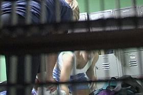 Locker-room voyeur clip