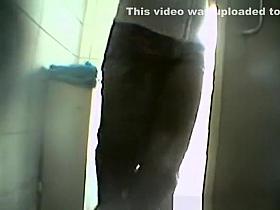 Spy cameras in public toilet
