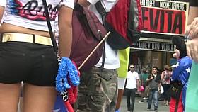 Teen Latina Short Shorts