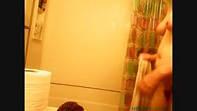 MILF in hidden shower