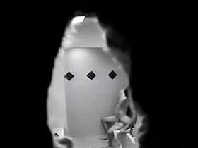 Teen couple fuck in the shower on spy cam