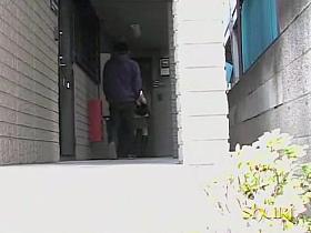 Asian babe gets skirt sharking while being polite.