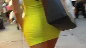 yellow minidress