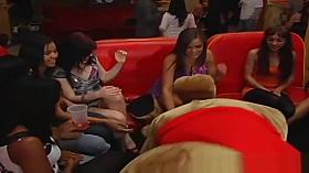 Dirty minded hotties service strippers rock solid cock