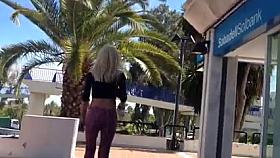 Spanish slut out walking