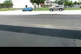 Flashing sexy Ass at Gas station