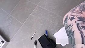 Voyeur electrician bangs alt redhead teen