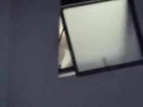 The window is opened letting me voyeur cute neighbor