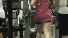 Candid gym ass