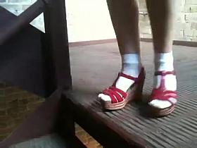 Close up of sexy wedges