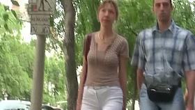 Amateur street candid voyeur blonde