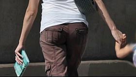 Is that my neighbor? Public ass slideshow.