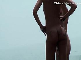 Thin nudist and chubby nudist