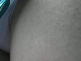 Pink panties in teen girl upskirt