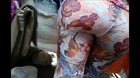 The girl spy cam video features a gorgeous chick