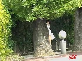 Look, there is a coin on the street hot ass skirt sharking