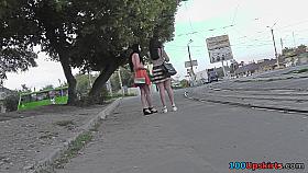 Hot thong of a sexy chick seen in free upskirt video