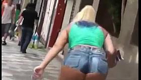 Slut Blonde Hot Ass In The Street