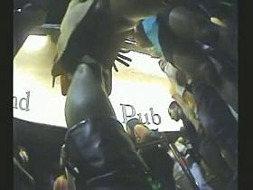 Shoe spy cam capturing multiple unsuspecting upskirt female targets