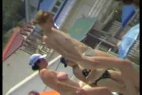 Amateur sexy beach nudist on video