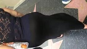 Super fat booty BBW in see thru