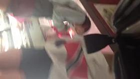 Upskirt plus bonus ass in short shorts