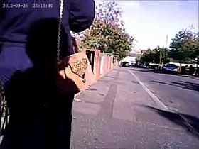 Girl with a large frim arse