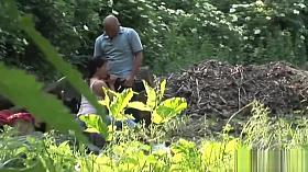 chubby babe gets wild fucked in the forest