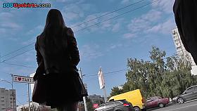 Fine wazoo cheeks and muff up petticoat